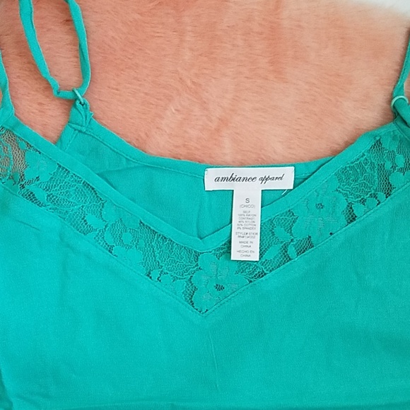 Embroidered Lace-Trim Swing Cami - Picture 4 of 8